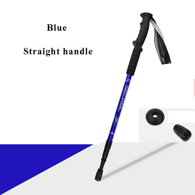 NUONEKO Трисекционна прибираща се пръчка На открито Преносима щека за туризъм, катерене Прибираща се защитна бастун CA26