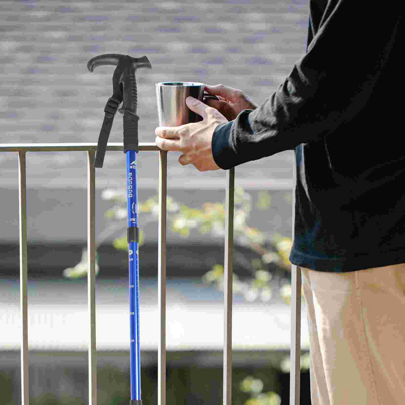 Възрастни бастун, сгъваем бастун, патерици, алуминиева сплав, туризъм, прибиращи се трекинг щеки