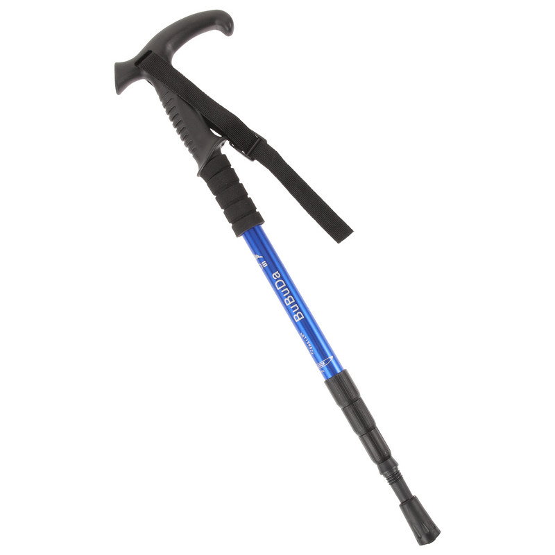 Възрастни бастун, сгъваем бастун, патерици, алуминиева сплав, туризъм, прибиращи се трекинг щеки