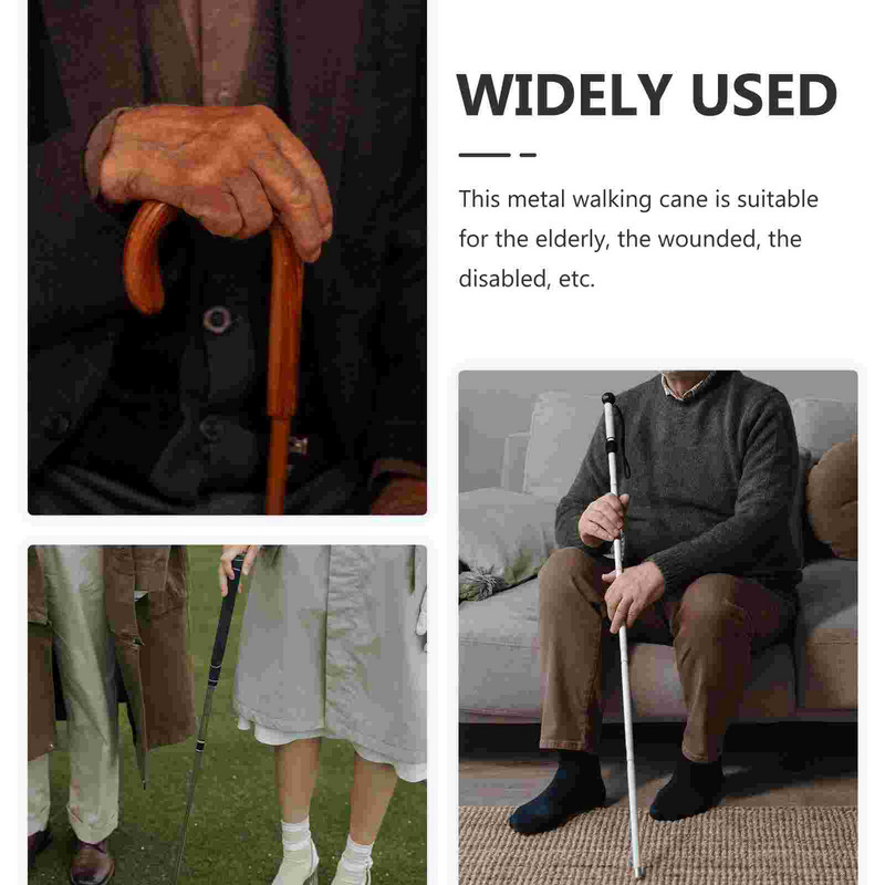 Възрастни бастун, сгъваем бастун, патерици, алуминиева сплав, туризъм, прибиращи се трекинг щеки