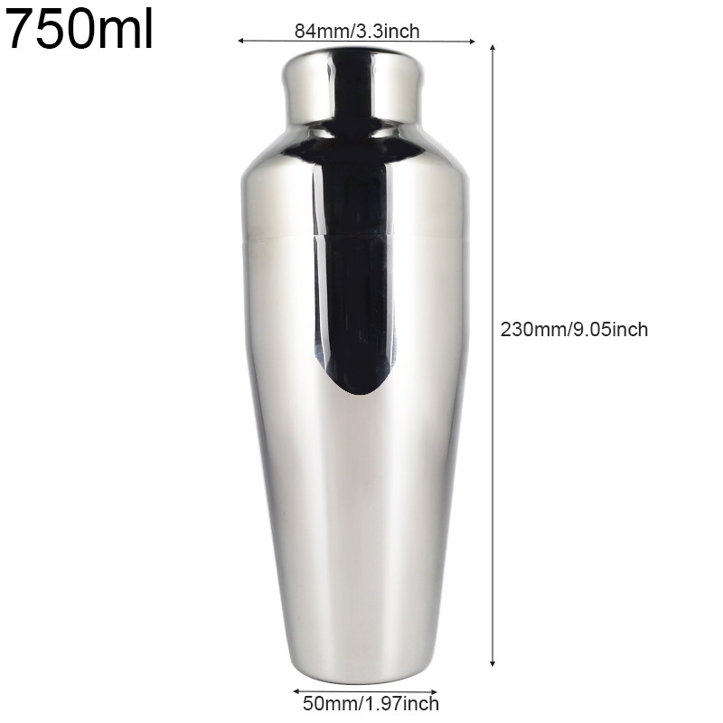 750 ml 750/600 ml 800/600 ml kokteilių plaktuvas Boston baro stiklo plaktuvo kamštis butelių maišytuvui „Jgger Pourer“ vyno priedai