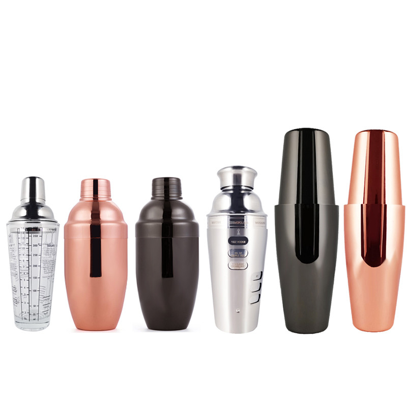 750 ml 750/600 ml 800/600 ml kokteilių plaktuvas Boston baro stiklo plaktuvo kamštis butelių maišytuvui „Jgger Pourer“ vyno priedai