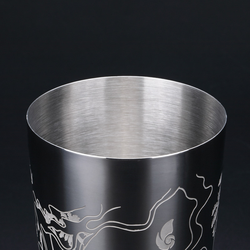 550 ml / 850 ml graviravimo nerūdijančio plieno kokteilis Boston baro plaktuvo baras Barware