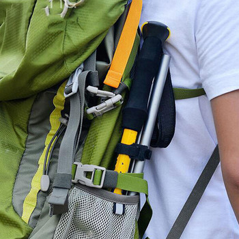 Туристически стик Алуминиева сплав Преносим лек телескопичен бастун за алпинизъм на открито