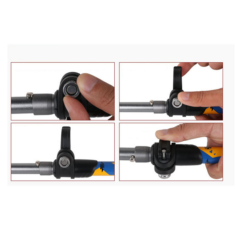 Aliuminio lydinio nešiojama lengva teleskopinė lazda, skirta alpinizmui lauke