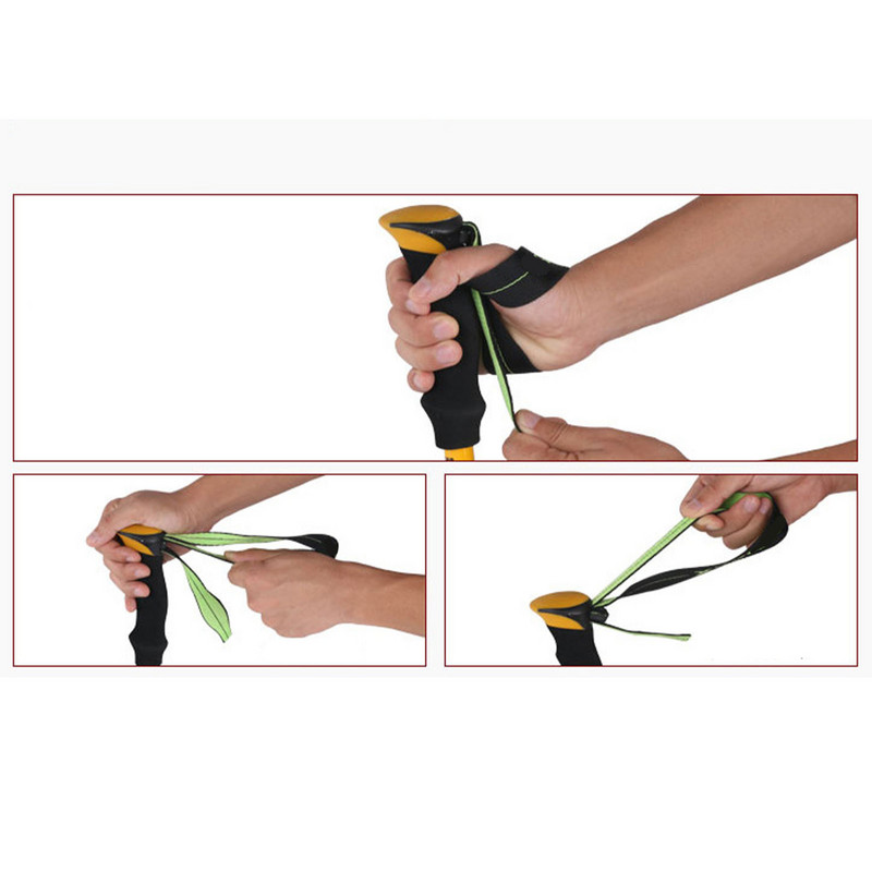 Aliuminio lydinio nešiojama lengva teleskopinė lazda, skirta alpinizmui lauke