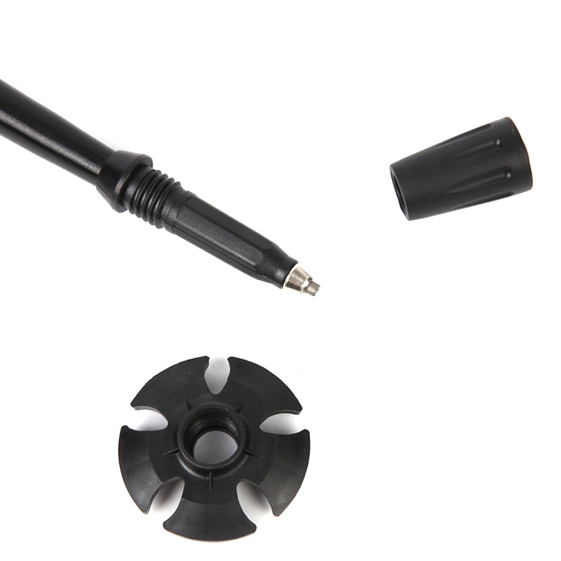 Didelio stiprumo 4 sekcijų teleskopinis sulankstomas trumpas žygio lazdas EVA lauko rankena