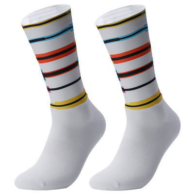 Neslystančios silikoninės vasarinės aerozolinės kojinės Whiteline dviračių kojinės vyriškos dviračių sportinės kojinės bėgimo kojinės dviračių kojinės