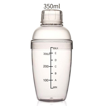 350ml 500ml 700ml 1000ml Plastic Cocktail Shaker Clear Bar Shaker Milk Tea Cup Bartender Bar Tools Accessories with Clear Scale