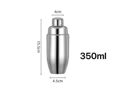 Spalvotas nerūdijančio plieno trijų sekcijų kokteilių plaktuvas Mišraus gėrimo rankinio švaistiklio puodelis vakarėlio baro barmeno įrankis 350/550/750 ml