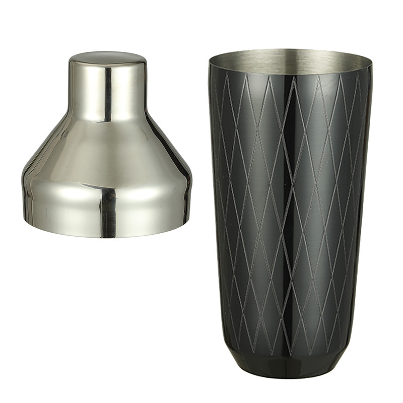 500 ml kokteilių plaktuvas su deimantiniu raštu