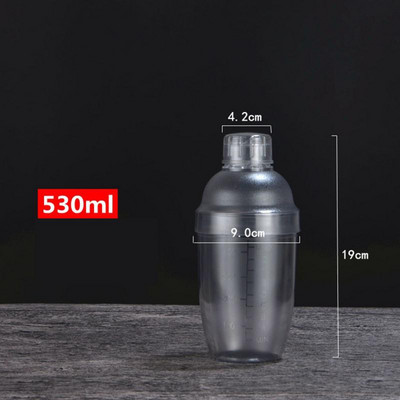 350 ml/530 ml/700 ml/1000 ml plastmasas Martini kokteiļu šeikeris Vīna dzērienu mikseris vīna šeikeris krūzes dzērienu mikseris Barware Tools