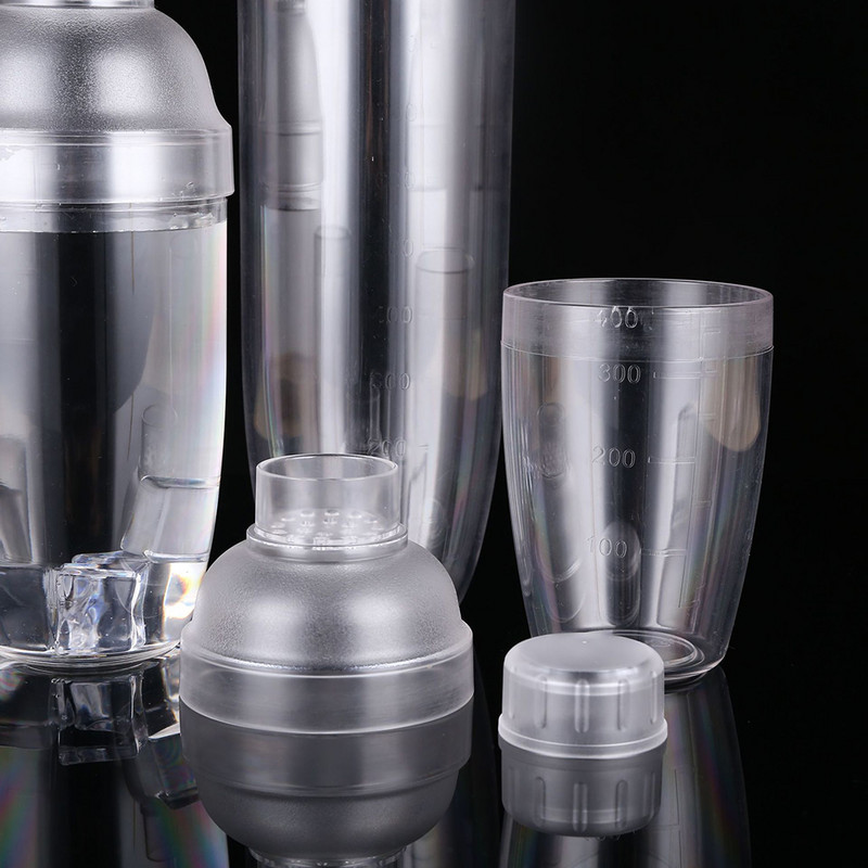350 ml/530 ml/700 ml/1000 ml plastmasas Martini kokteiļu šeikeris Vīna dzērienu mikseris vīna šeikeris krūzes dzērienu mikseris Barware Tools