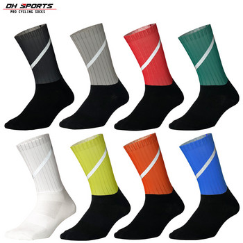 2020 Dh Sports Нови професионални чорапи за колоездене Противохлъзгащи се силно отразяващи чорапи за планински велосипеди Велосипедни компресионни спортни чорапи