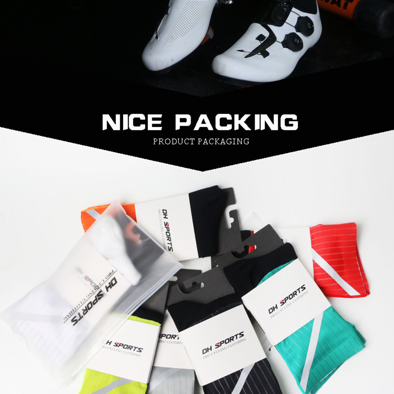 2020 Dh Sports Uued professionaalsed libisemisvastased rattasokid, tugevalt peegeldavad maastikurattasokid Jalgratta kompressiooniga spordisokid