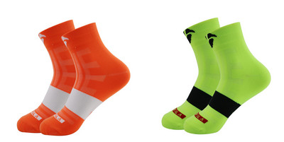 Új Kerékpáros zokni Férfi Női Izzadásgátló Szabadtéri Sport Futás Kosárlabda Sport Zokni Kerékpár Bicikli Zokni Calcetines Ciclismo