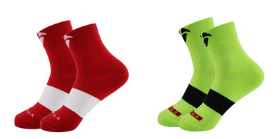 Új Kerékpáros zokni Férfi Női Izzadásgátló Szabadtéri Sport Futás Kosárlabda Sport Zokni Kerékpár Bicikli Zokni Calcetines Ciclismo