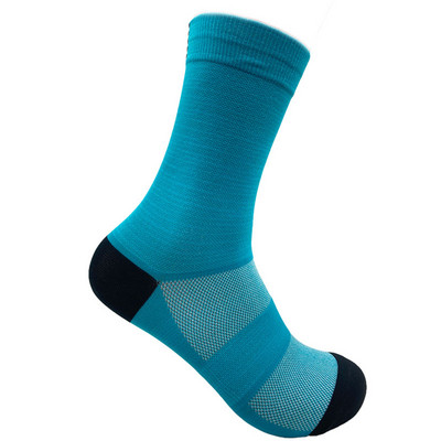 Lauko sportas Kompresinis važiavimas dviračių kojinės Moterys Vyrai Dviračių blauzdos ilgis kvėpuojančių plento dviračių lenktynės