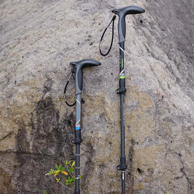 Kompaktne matkakepp Quick Flip Lock ülikerge kokkupandav reisimatkamine eakatele ronimiskepp