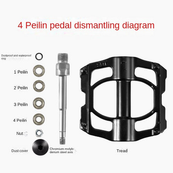 Pedales Bicicletas Mtb Bearing Pedal Clipe De Bike Pedals Pedaleira Pedale Vtt Αξεσουάρ κράματος Bicicleta Velo Pedaly Rowerowe