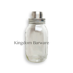 Glass Mason Shaker Kokteilių plaktuvas, 30 oz