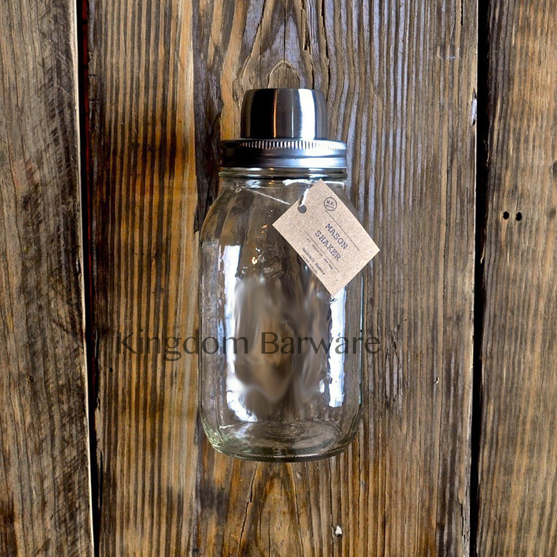 Glass Mason Shaker Kokteilių plaktuvas, 30 oz