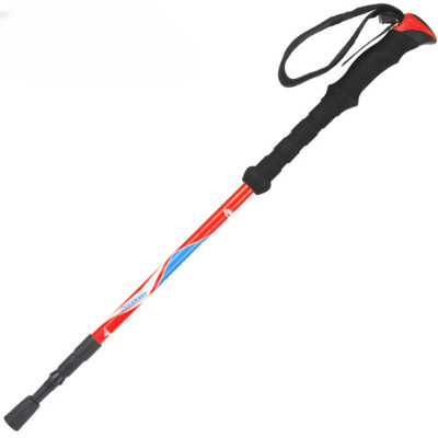 7075 Αλουμίνιο Trekking Pole Ελαφρύ μπαστούνια πεζοπορίας και τρεξίματος που απορροφούν τους κραδασμούς με φυσαλίδες κλειδαριές από φυσικό φελλό