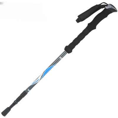 7075 Αλουμίνιο Trekking Pole Ελαφρύ μπαστούνια πεζοπορίας και τρεξίματος που απορροφούν τους κραδασμούς με φυσαλίδες κλειδαριές από φυσικό φελλό