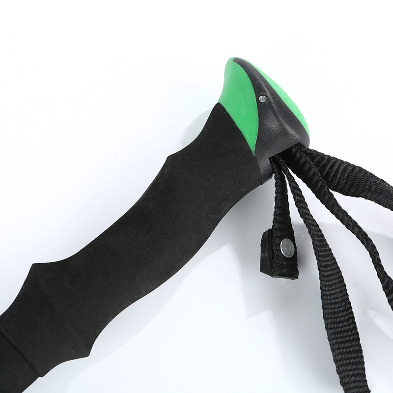 7075 Αλουμίνιο Trekking Pole Ελαφρύ μπαστούνια πεζοπορίας και τρεξίματος που απορροφούν τους κραδασμούς με φυσαλίδες κλειδαριές από φυσικό φελλό