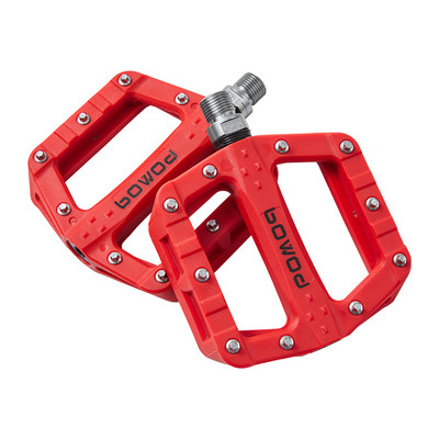 BOWOD lengvas nailoninis sandarus guolių pedalas dviračių važiavimo plokščias neslystantis dviračio pedalas dviračio pedalas 9/16" BMX dviračio priedai