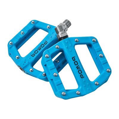 BOWOD lengvas nailoninis sandarus guolių pedalas dviračių važiavimo plokščias neslystantis dviračio pedalas dviračio pedalas 9/16" BMX dviračio priedai