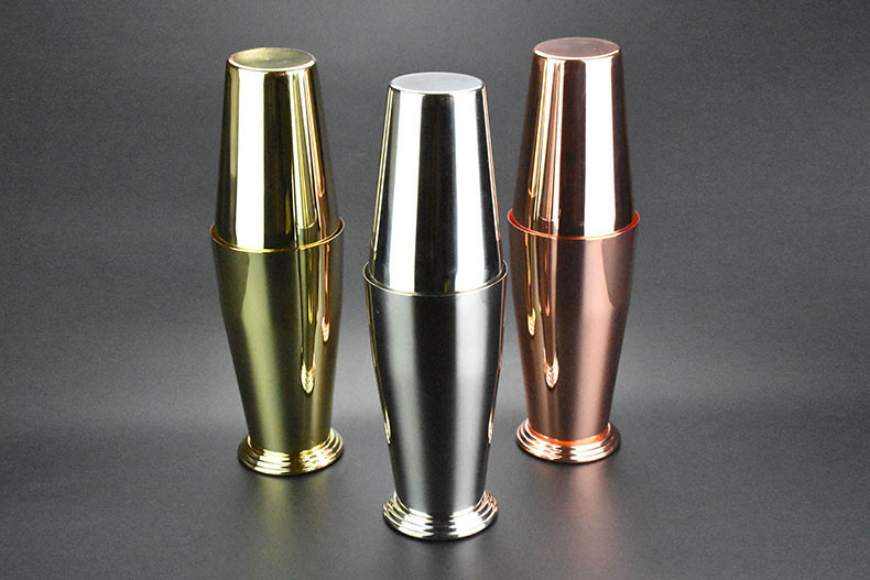 Baro įrankiai metalinis Bartender Boston purtytuvas nerūdijančio plieno kokteilių plaktuvas