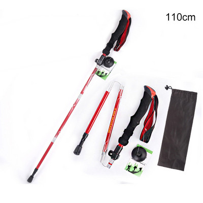 Foldable Portable Trekking Poles Lightweight Non-Slip Walking Sticks Mountaineer For Women Men Lightweight Non-Slip ASD88