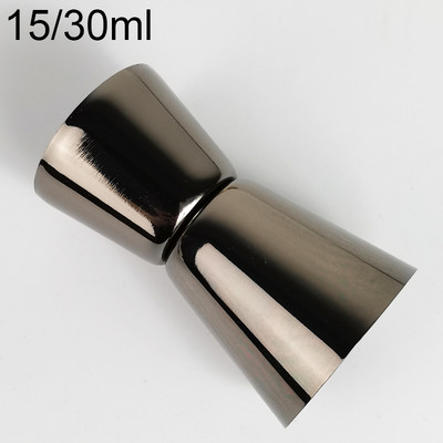 15-30 ml 25-50 ml sidabro juodo rožinio aukso dvigubo Jigger 4 spalvų matavimo puodelio kokteilių gėrimų vyno plaktuvo nerūdijančio plieno baro priedai