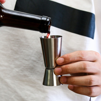 15-50 мл нова двойна мерителна чаша от неръждаема стомана коктейл шейкър напитка мярка за спиртни напитки Jigger кухненски бар инструменти за барове