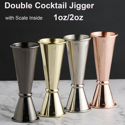 15-50 ml Nou Dual Shot din oțel inoxidabil Măsurător Cupă Cocktail Shaker Băutură Spirit Măsurător Jigger Bucătărie Bar Barware Instrumente