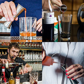30/60 ml κοκτέιλ μπαρ από ανοξείδωτο χάλυβα Jigger Japanese Double Oz Spirit Measuring Cup Bar Εργαλεία Kitchen Party Club Drink Marks