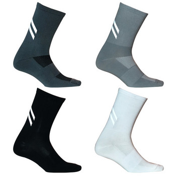 Нови светлоотразяващи компресионни чорапи за колоездене Чорапи за бягане Шосейни велосипеди Велосипедни спортни чорапи за фитнес, отвеждащи влагата, спортни чорапи от ликра