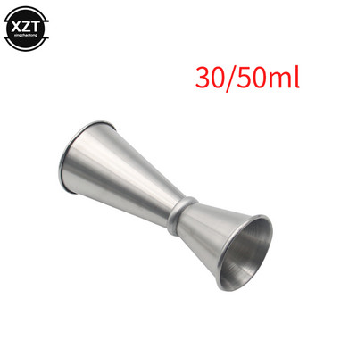 Kokteilių dvigalvis vyno matuoklis nerūdijančio plieno japoniško dizaino „Jigger“ dvasios matavimo puodelis namų aksesuarams baro vakarėliui