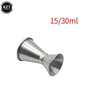 Kokteilių dvigalvis vyno matuoklis nerūdijančio plieno japoniško dizaino „Jigger“ dvasios matavimo puodelis namų aksesuarams baro vakarėliui