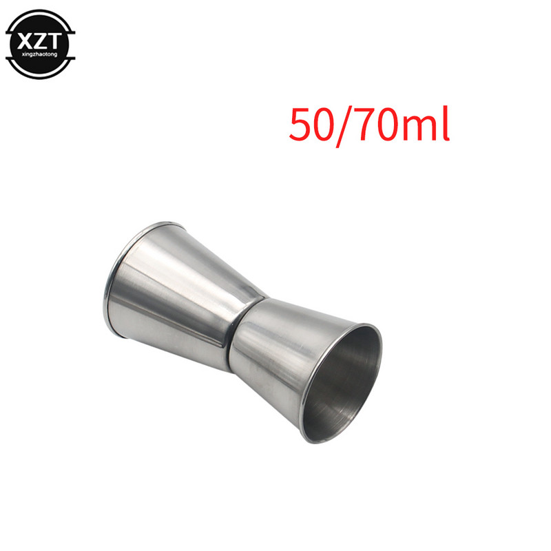 Kokteilių dvigalvis vyno matuoklis nerūdijančio plieno japoniško dizaino „Jigger“ dvasios matavimo puodelis namų aksesuarams baro vakarėliui