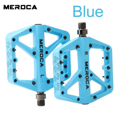 MEROCA neilona pedāļi velosipēda pretslīdes hermētiskajam kāju balstam Izturīgi Mtb pedāļi Velosipēdu kāju dēļi BMX šosejas velosipēdu piederumiem