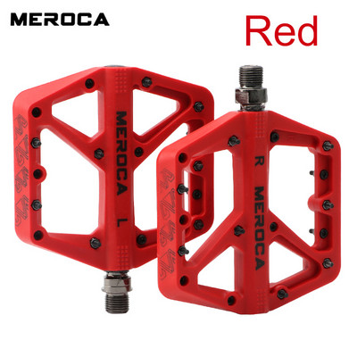 MEROCA neilona pedāļi velosipēda pretslīdes hermētiskajam kāju balstam Izturīgi Mtb pedāļi Velosipēdu kāju dēļi BMX šosejas velosipēdu piederumiem