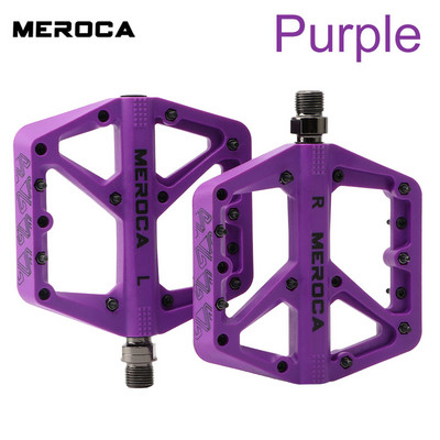 MEROCA neilona pedāļi velosipēda pretslīdes hermētiskajam kāju balstam Izturīgi Mtb pedāļi Velosipēdu kāju dēļi BMX šosejas velosipēdu piederumiem