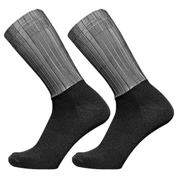 Нови мъжки, дамски чорапи, противоплъзгащи силиконови велосипедни велосипедни чорапи, плътен цвят, средна тръба, дишащ чорап за свободното време, спортен чорап на открито