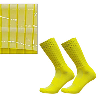 Нови мъжки, дамски чорапи, противоплъзгащи силиконови велосипедни велосипедни чорапи, плътен цвят, средна тръба, дишащ чорап за свободното време, спортен чорап на открито