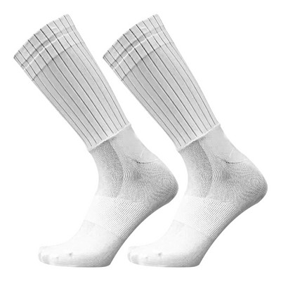 Új férfi női zokni szájú csúszásgátló szilikon kerékpáros zokni egyszínű közepes cső légáteresztő szabadidő szabadtéri sportzokni