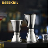 10/20 15/30 20/40 ml Curl Cocktail Jigger 304 roostevabast terasest Dual Shot Spirit mõõtetops Tööriistad Baaritarvikud