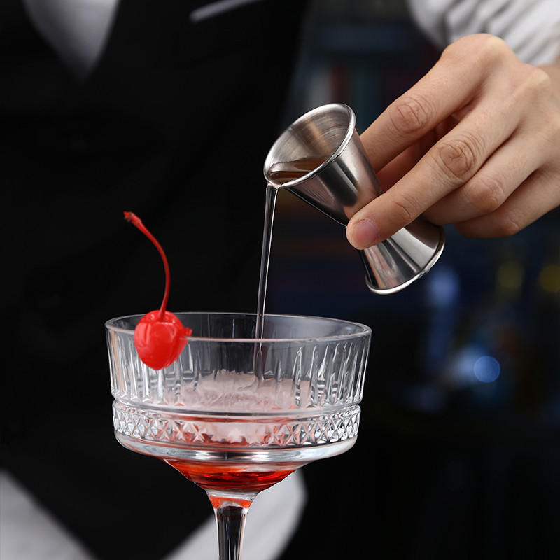 10/20 15/30 20/40 ml Curl Cocktail Jigger 304 roostevabast terasest Dual Shot Spirit mõõtetops Tööriistad Baaritarvikud
