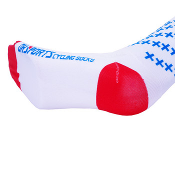 Висококачествени професионални чорапи за колоездене Мъжки Дамски шосейни велосипедни чорапи Марка за бягане Спортни чорапи за колело с компресия